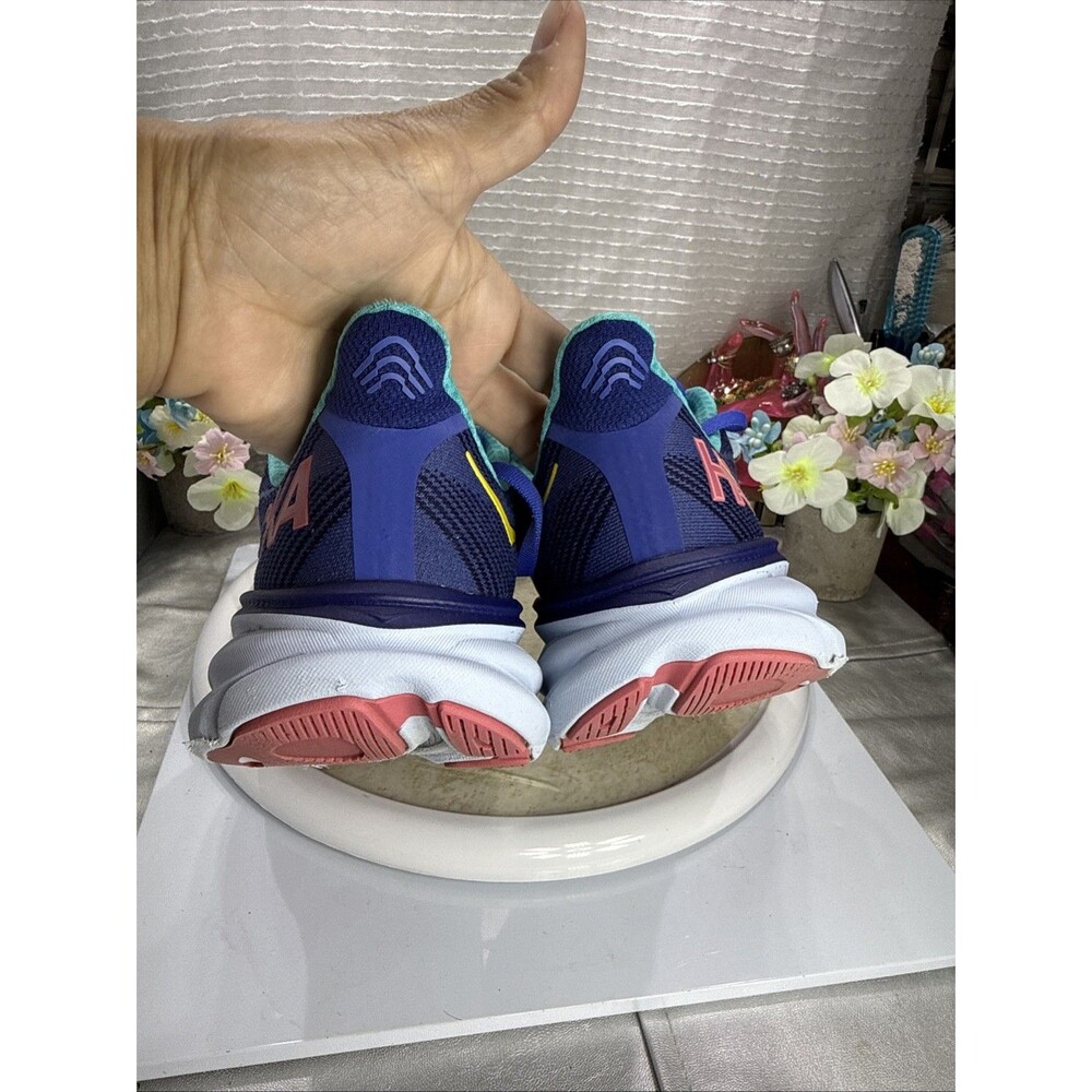 (B2) Hoka One One Women's Running Shoes, Size 8 B Clifton 9 1127896 BBCRM, Blue - Picture 10 of 15